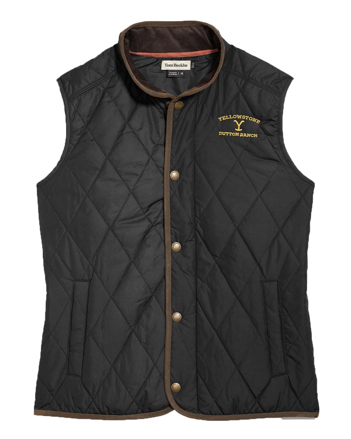 Quilted Yellowstone Logo Vest
