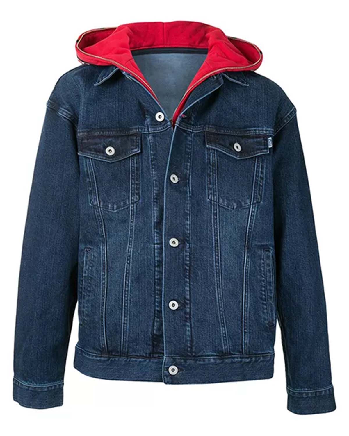 Red Blue Jean Jacket