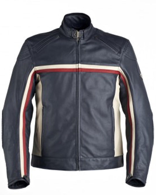 Black New UK Flag Leather Jackets For Men’s