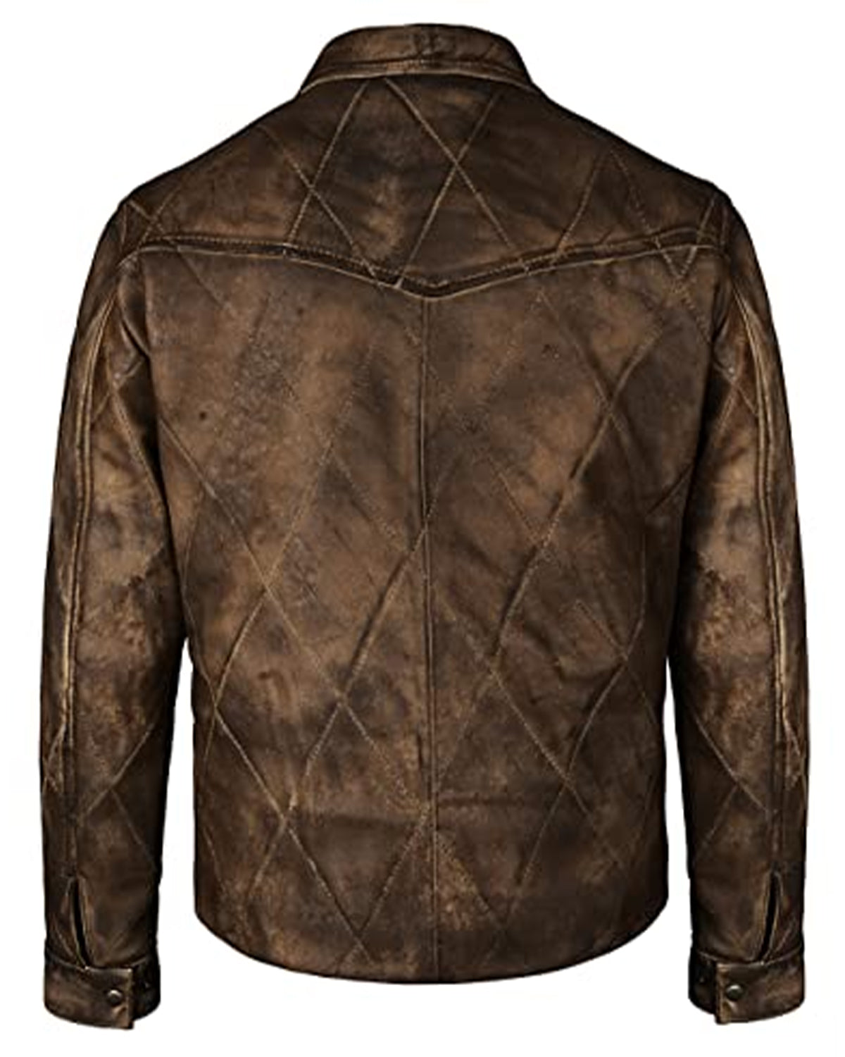 Kevin Costner Yellowstone Quilted Leather Jacket