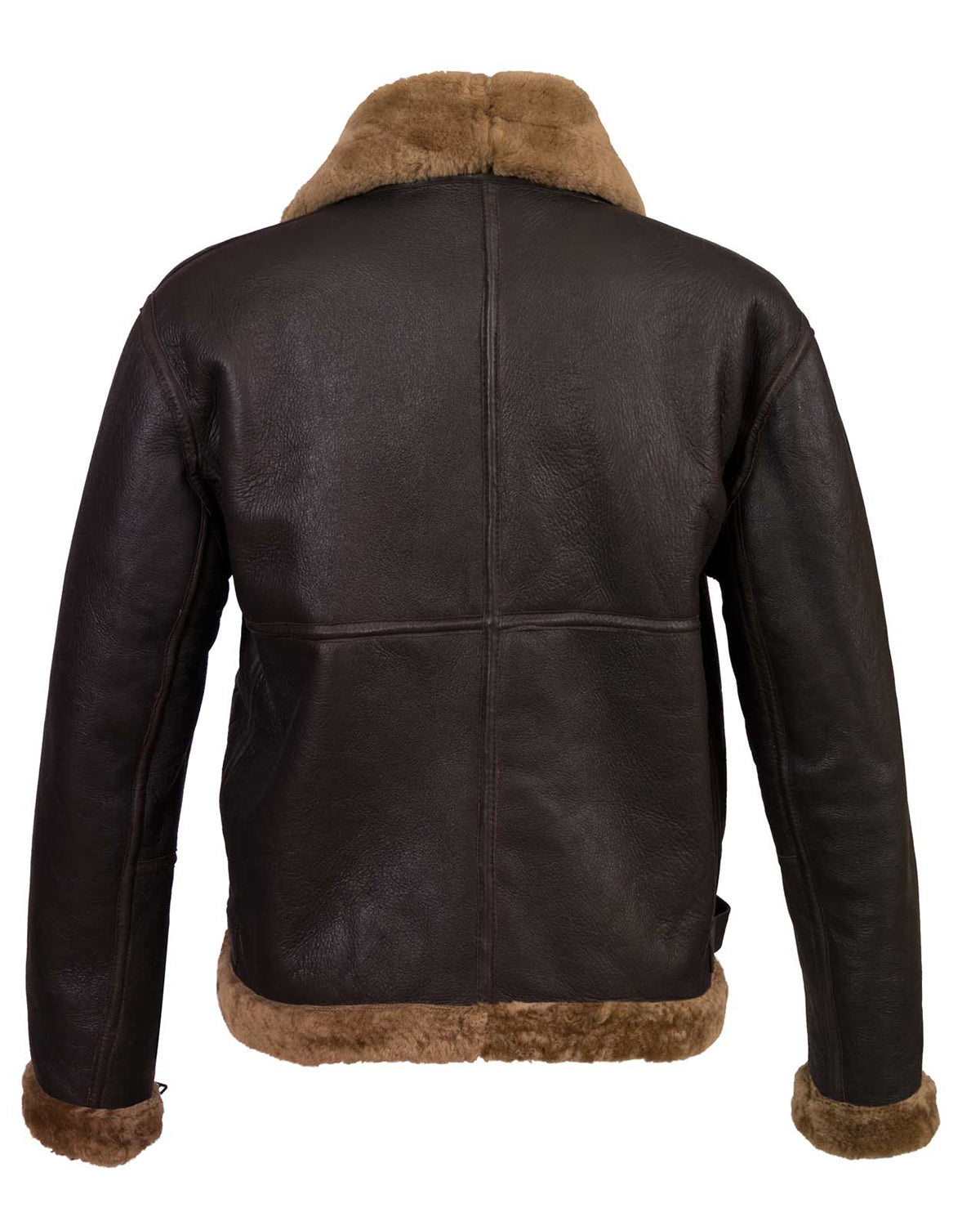 Men's Bomber Brown Sheepskin Flying Jacket