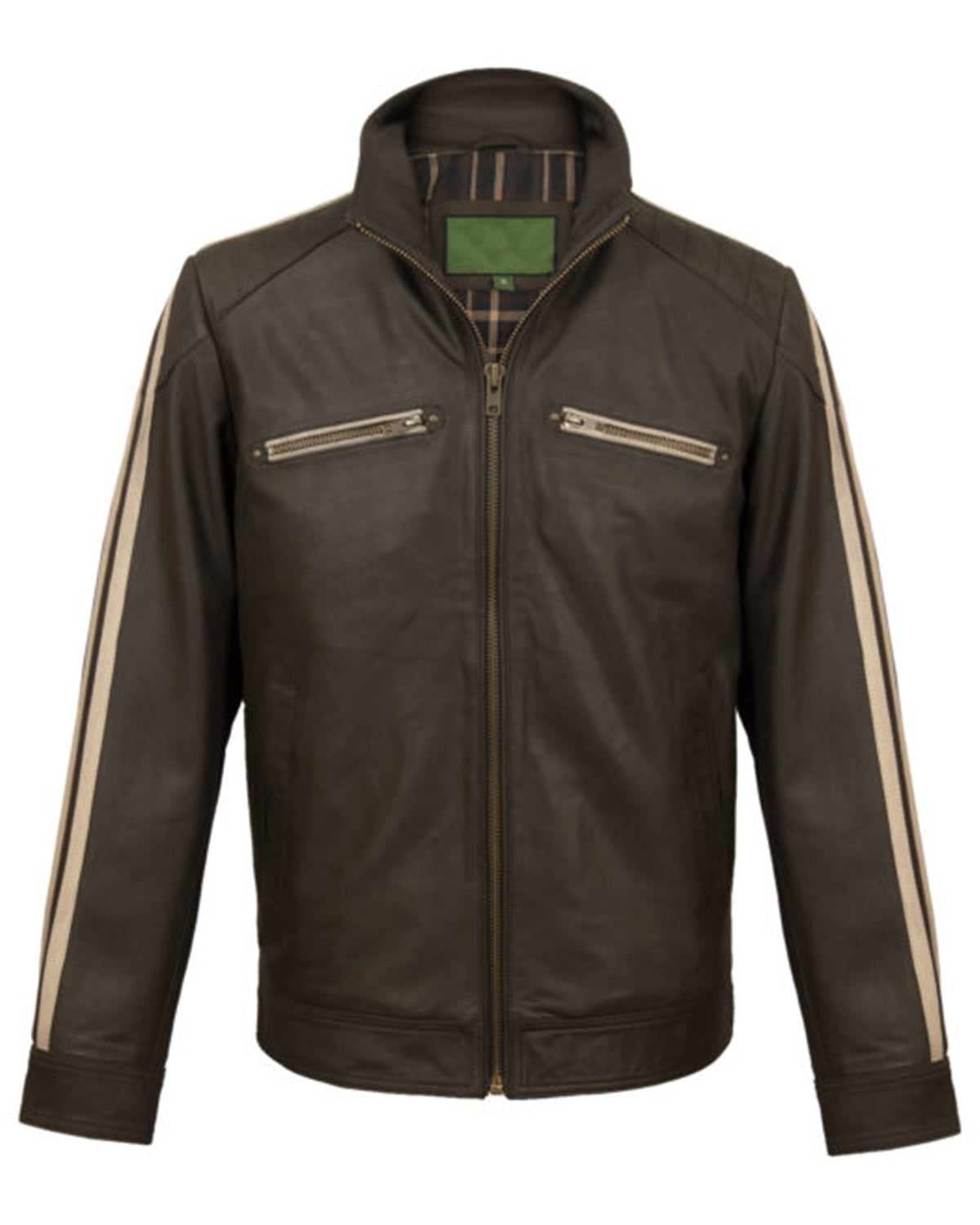 Men's Brown Biker Leather Jacket