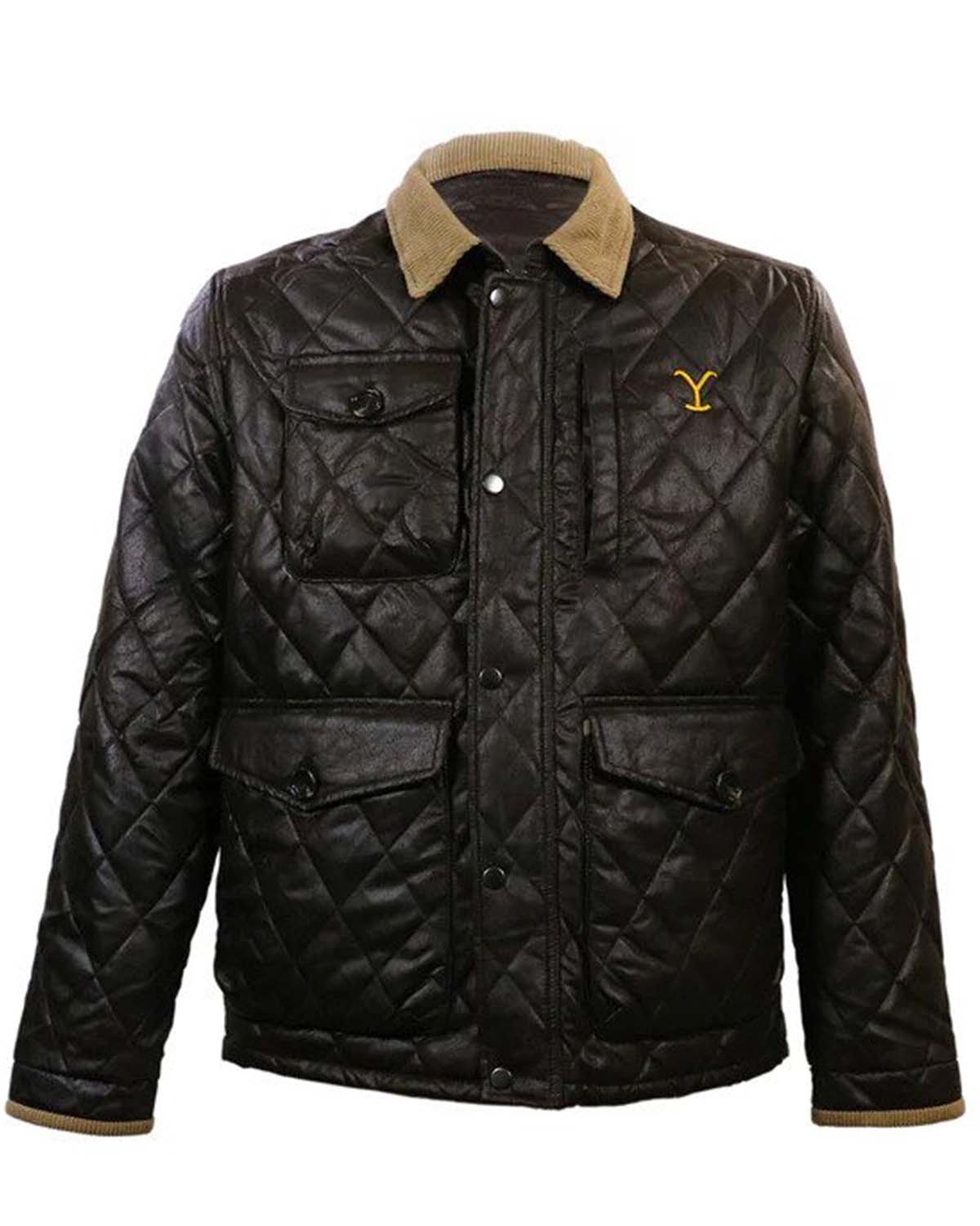 John Dutton Leather Jacket Yellowstone Season 5