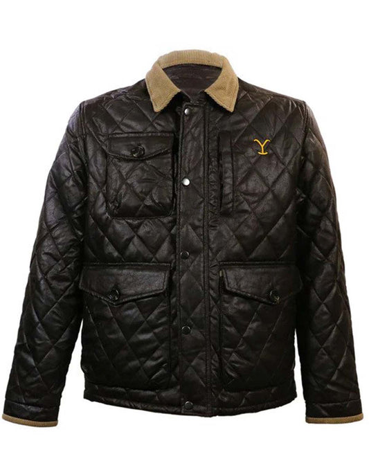 John Dutton Leather Jacket Yellowstone Season 5