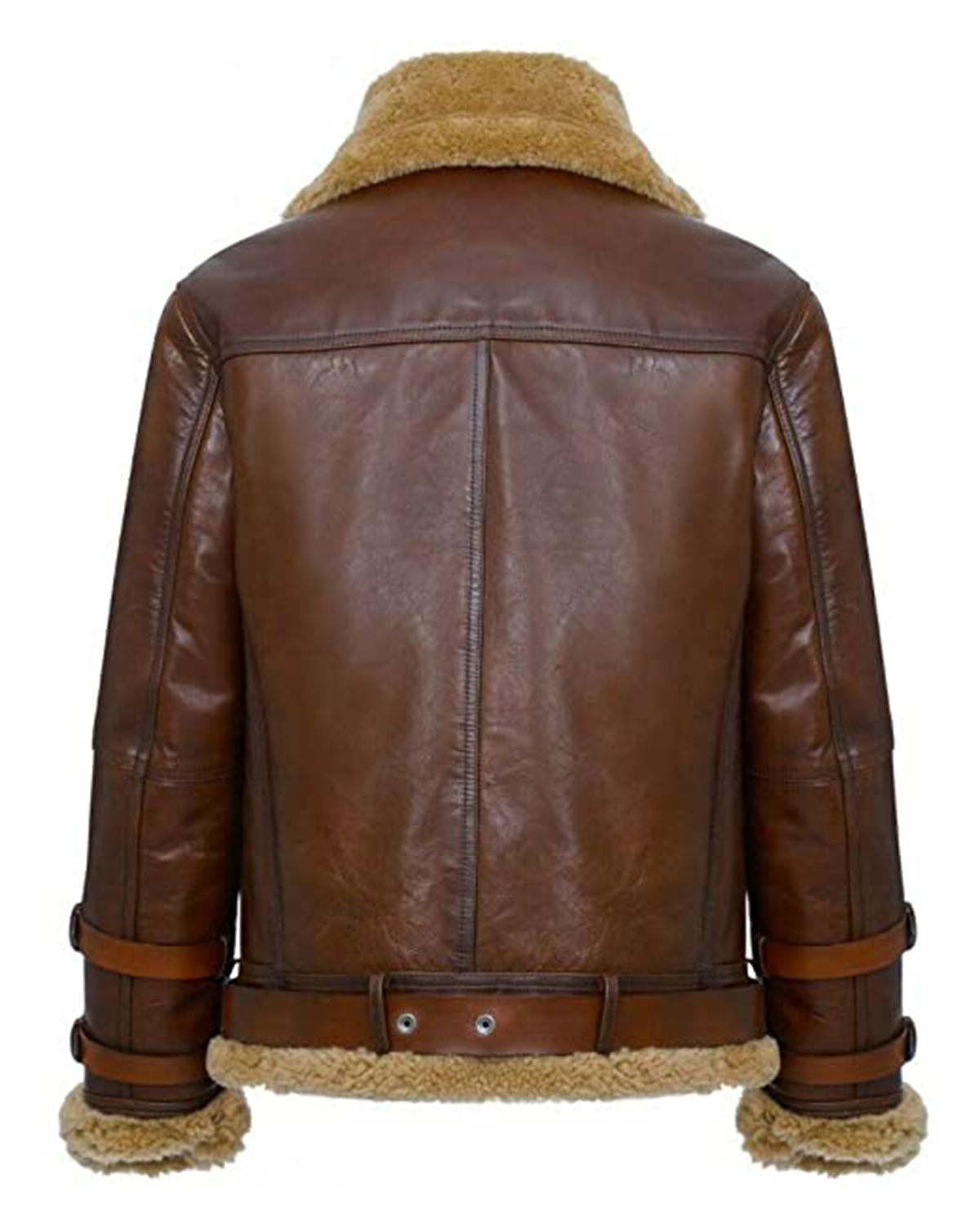 Men's Airforce Brown RAF B3 Aviator Real Leather Jacket