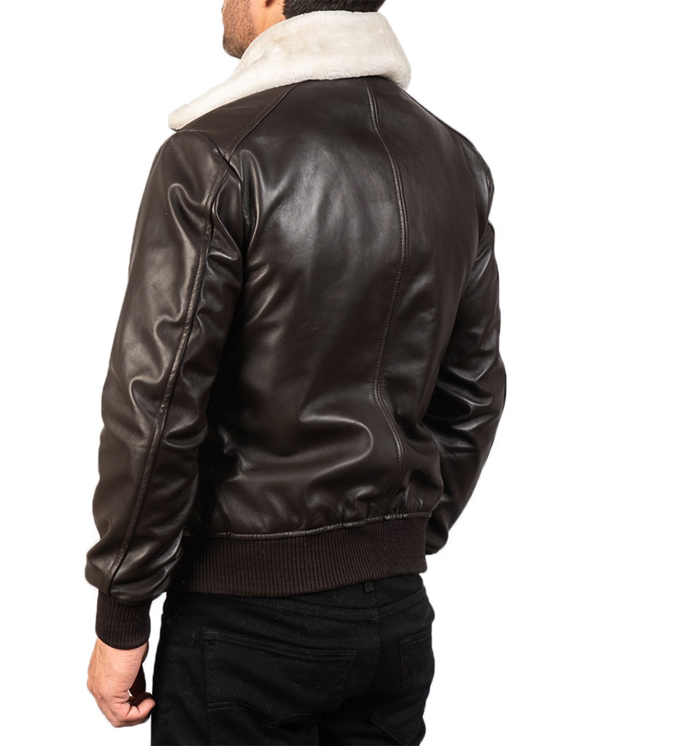 Men's G-1 Bomber Real Sheepskin Leather Jacket