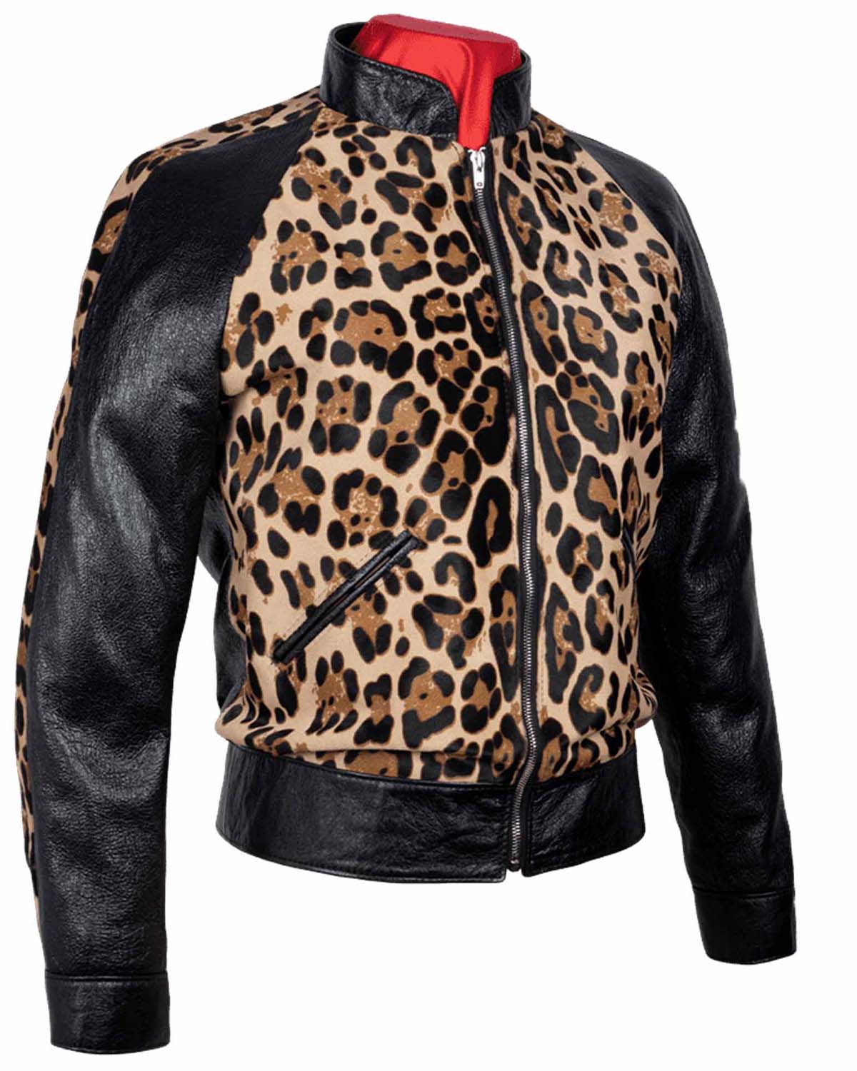 Paradise Garage Jacket Cheetah Design Leather Jacket