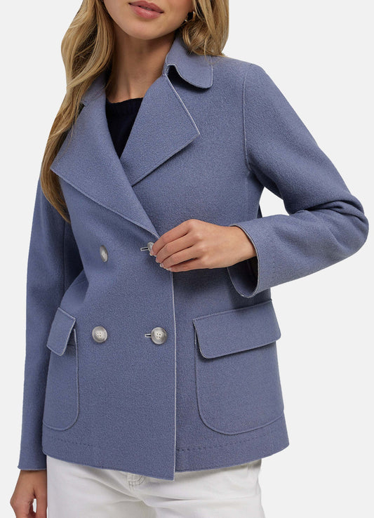 Women's Wild Blue Suede Leather Jacket
