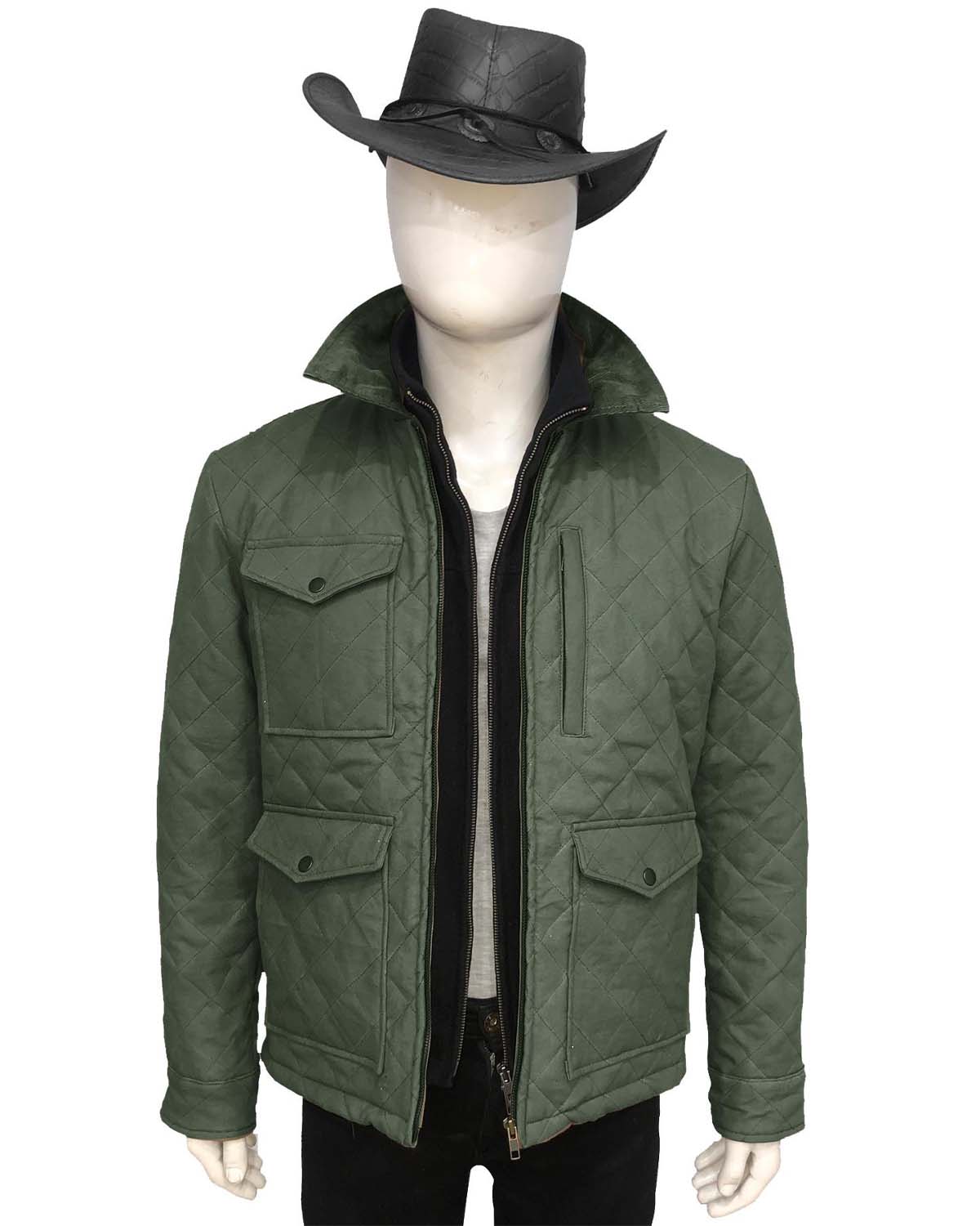 Yellowstone SO5 Green Quilted Jacket