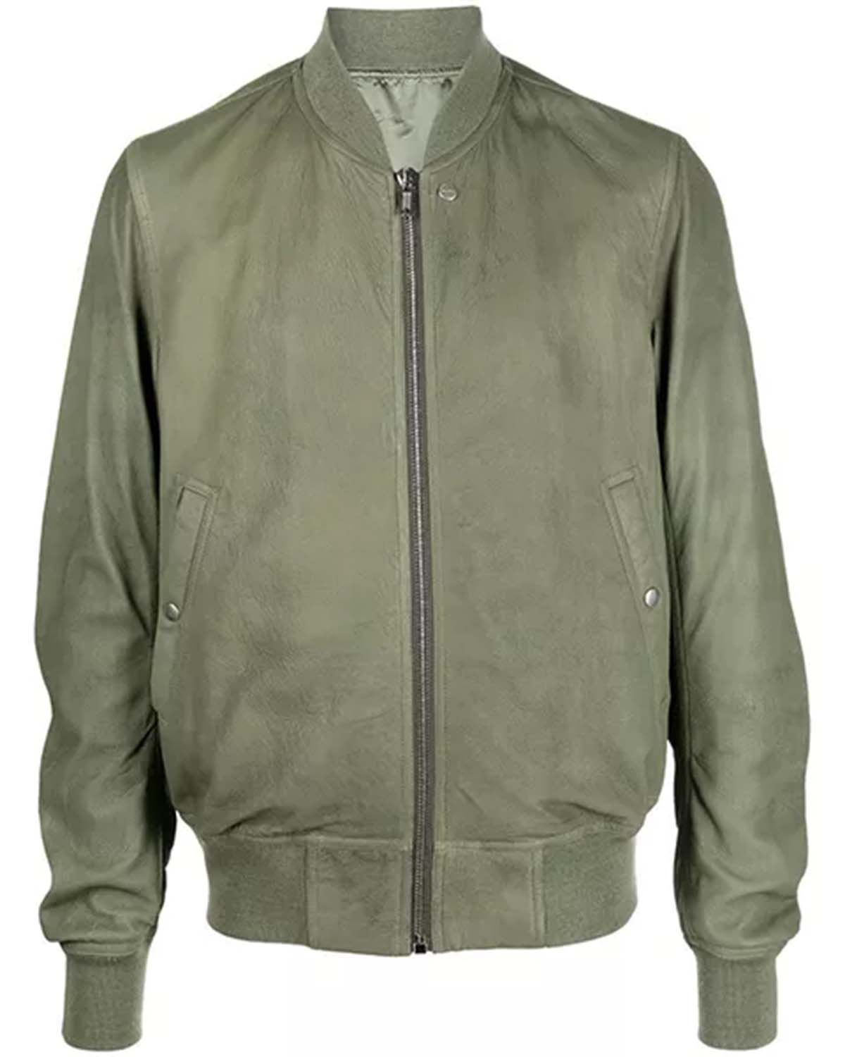 Men's Moss Green Bomber Jacket