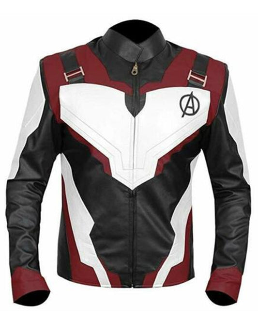 Avengers Endgame Quantum Captain America Leather Jacket for Men's in New york