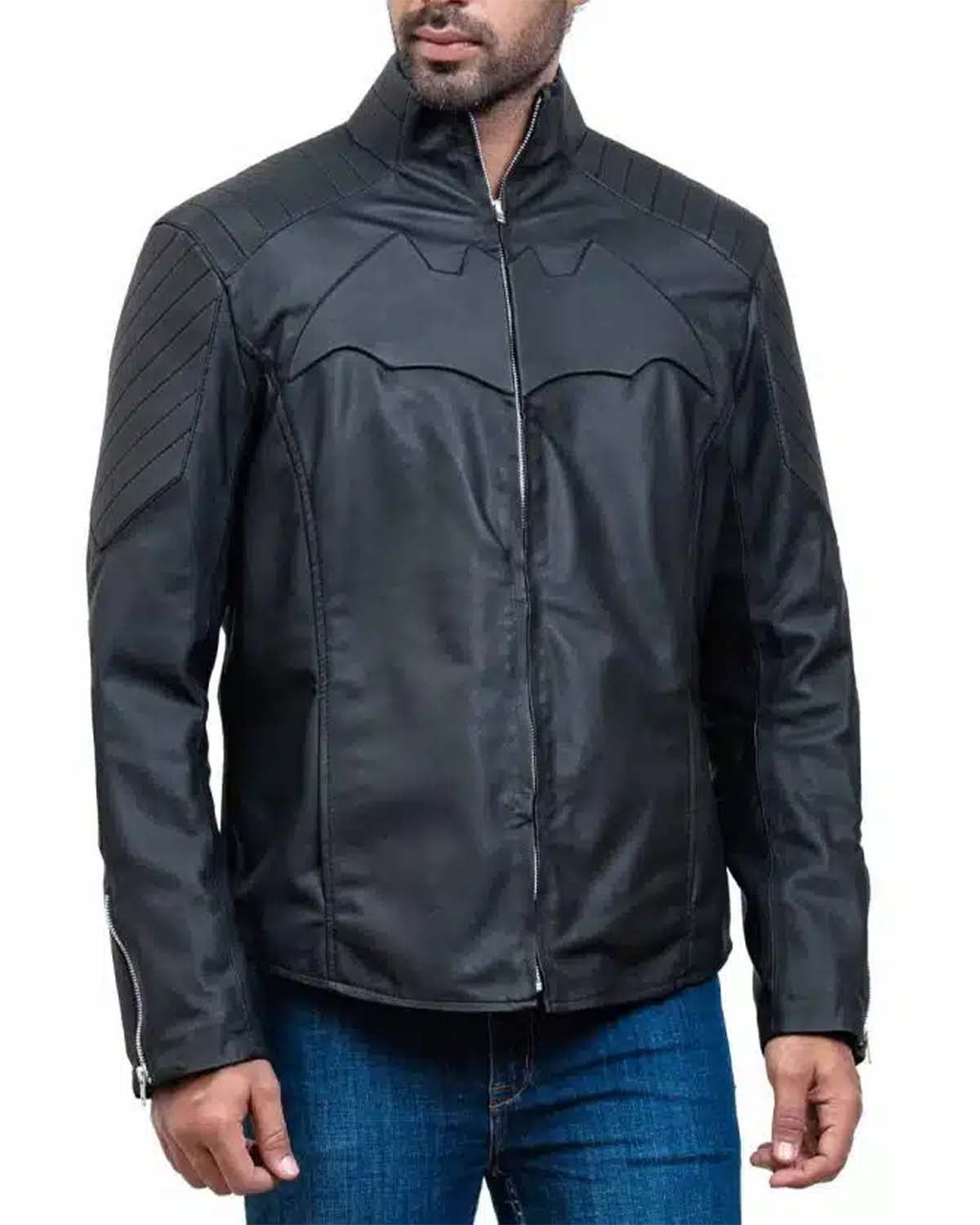 Batman The Dark Knight Rises Black Leather Jacket