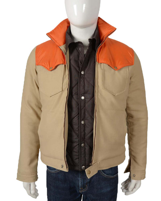 Yellowstone Beige Orange Cotton Jacket