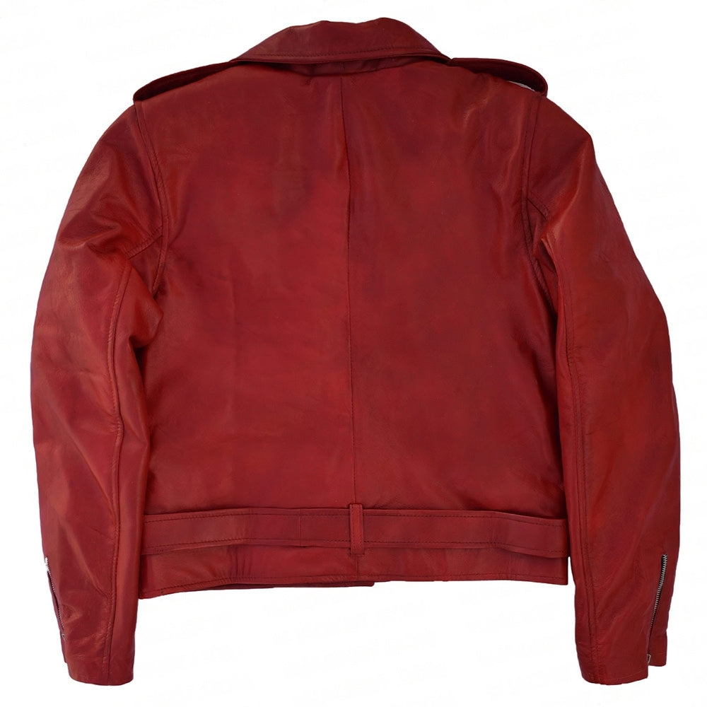 Last Christmas Emilia Clarke Red Leather Jacket