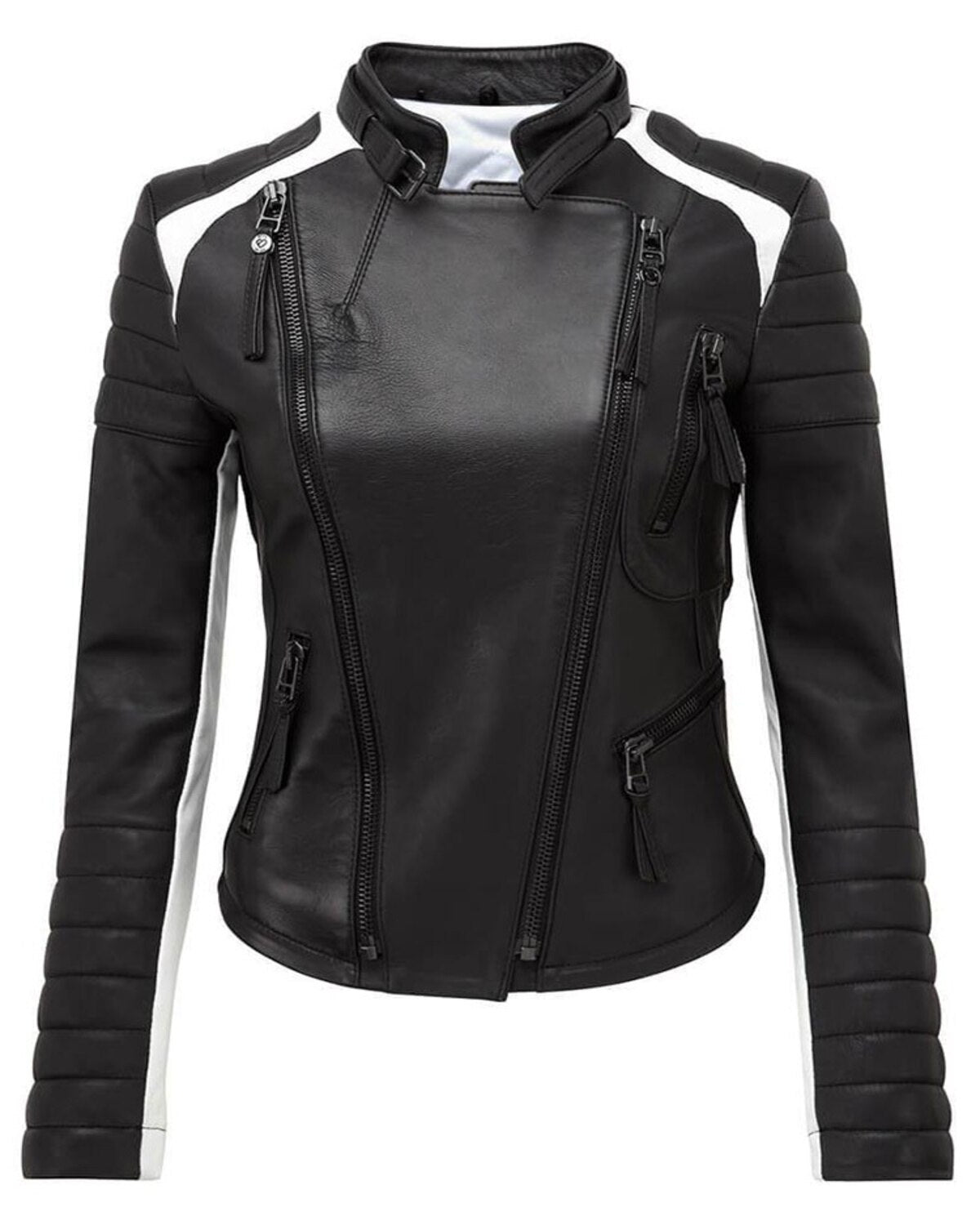 Luna Monochrome Women's Biker Stylish Jacket