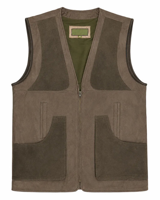 Men's Mid-Brown Shooting Leather Vest