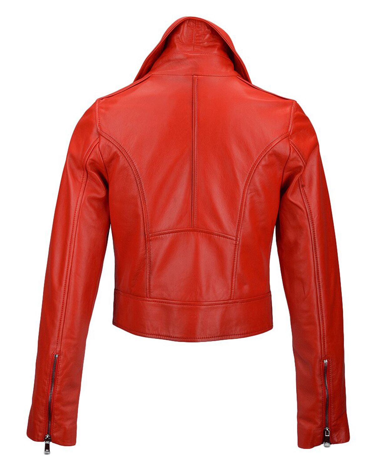 Women's Short Slim Fit Biker Jacket