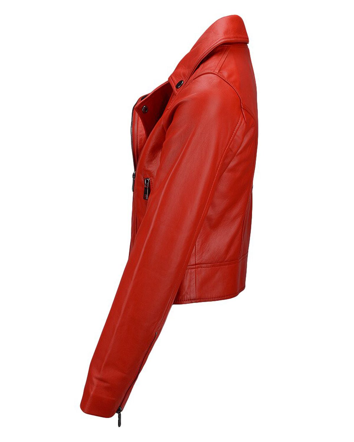 Women's Short Slim Fit Biker Jacket