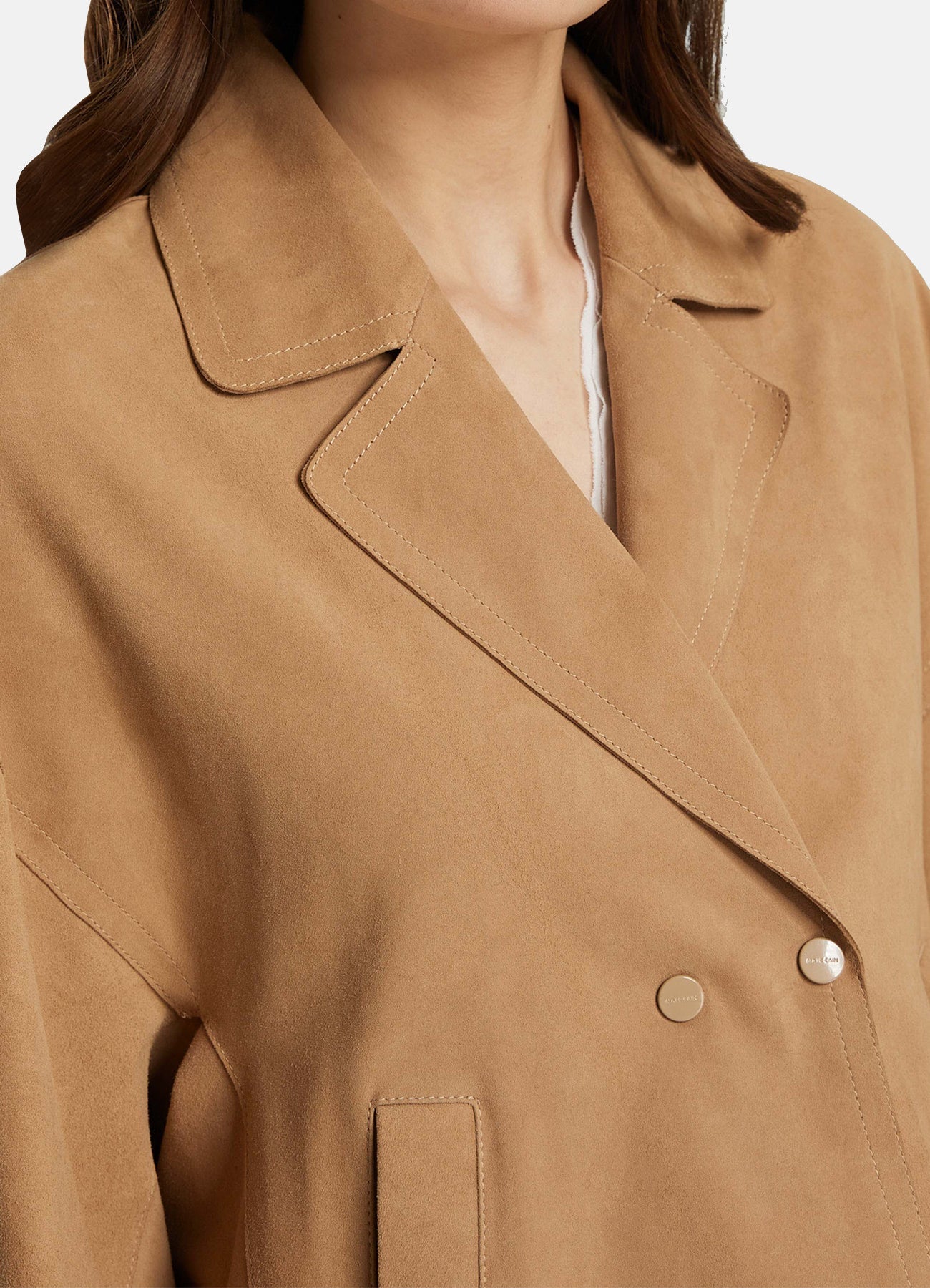 Women's Casual TAN Suede Leather Jacket