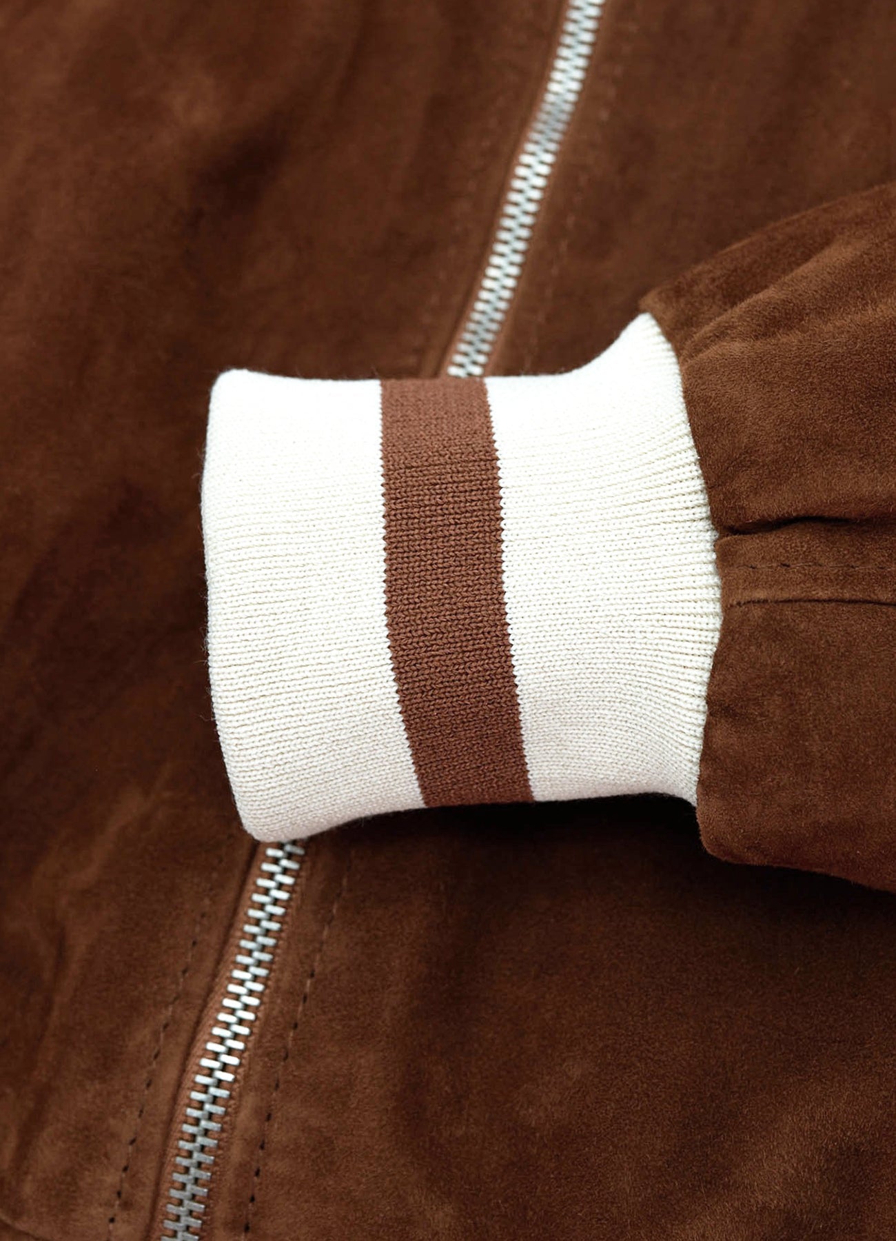 Men's Slimfit Brown Suede Leather Jacket