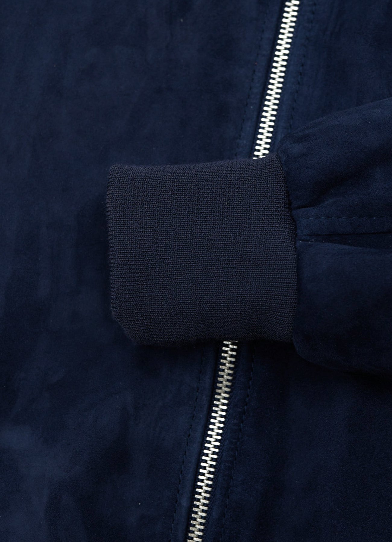Men's Midnight Blue Suede Leather Jacket