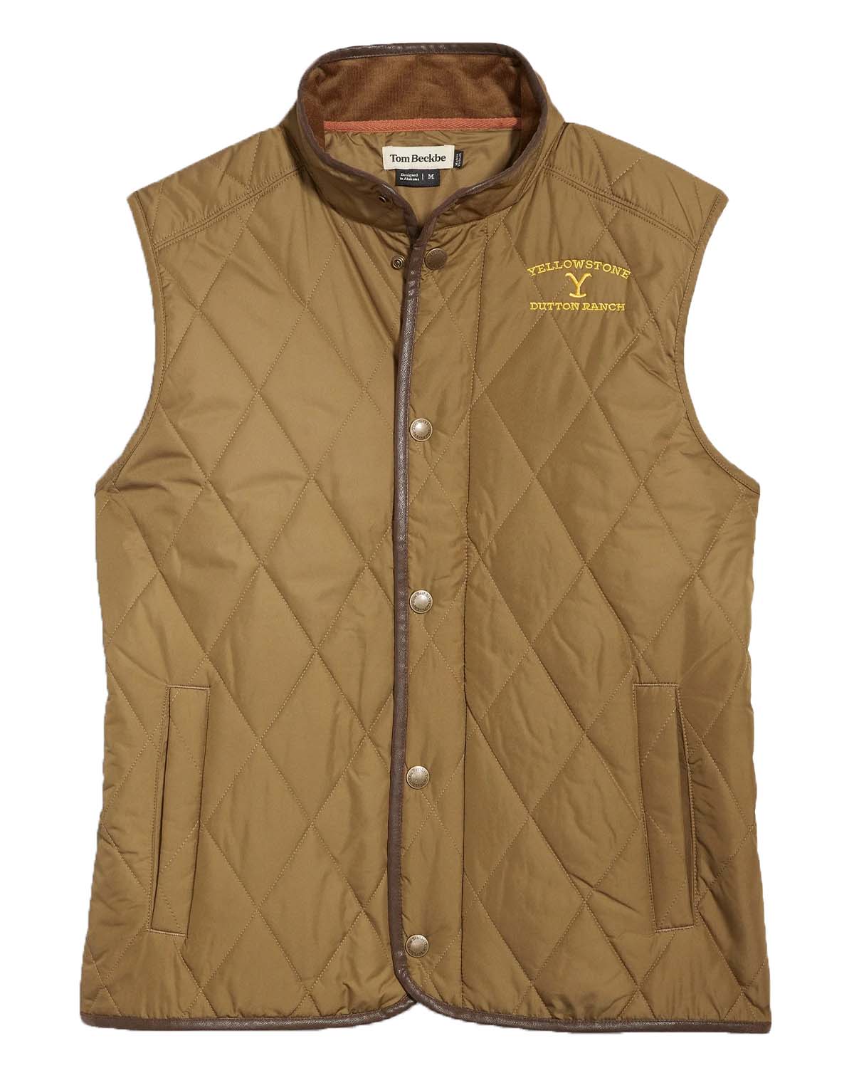 Quilted Yellowstone Logo Vest