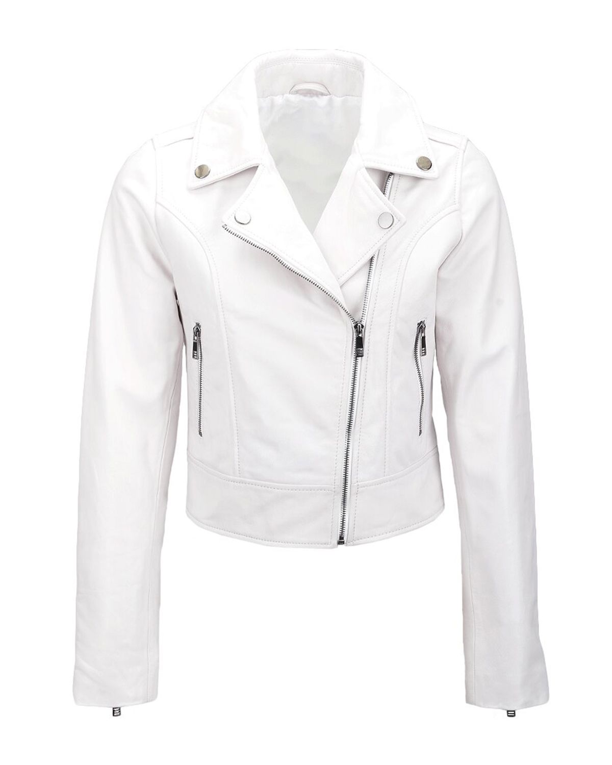Women's Short Slim Fit Biker Jacket