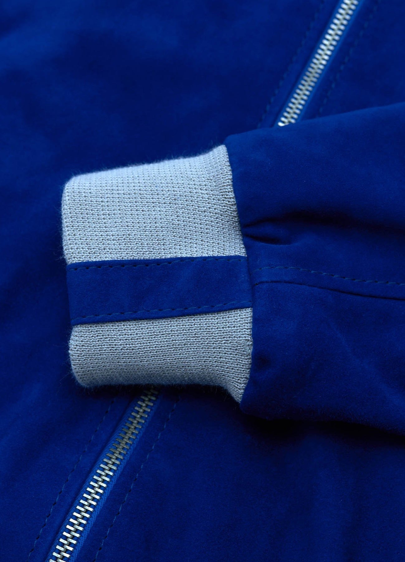 Men's Highstreet Blue Suede Leather Jacket