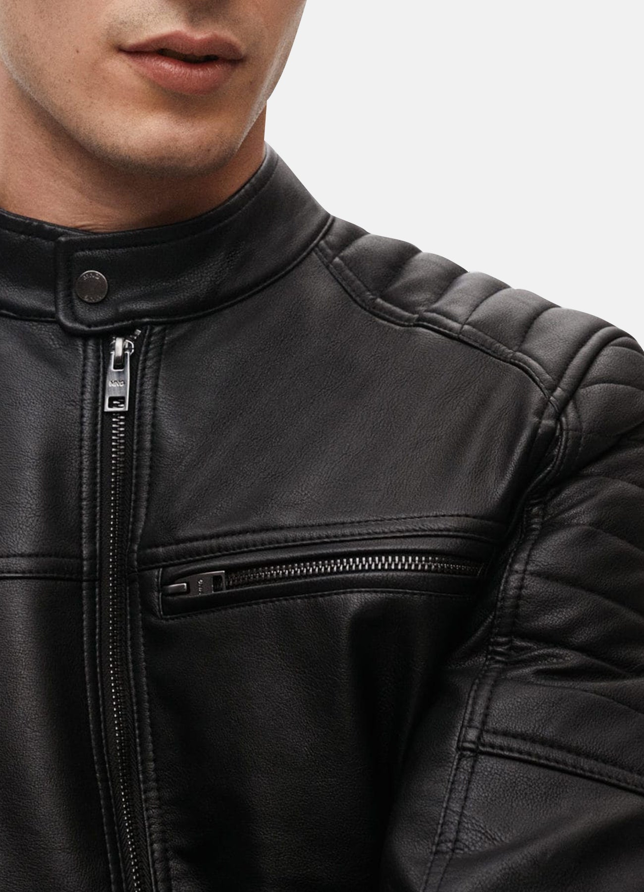 Men's Jade Black Biker Leather Jacket
