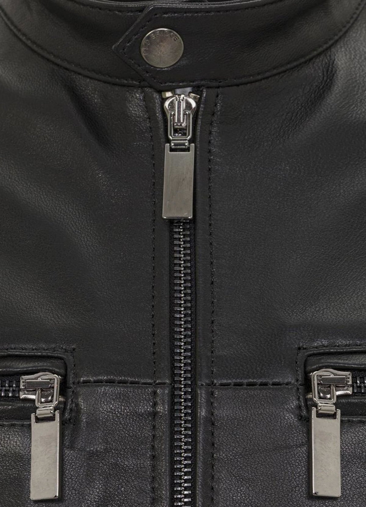 Men's Black Biker Leather Jacket